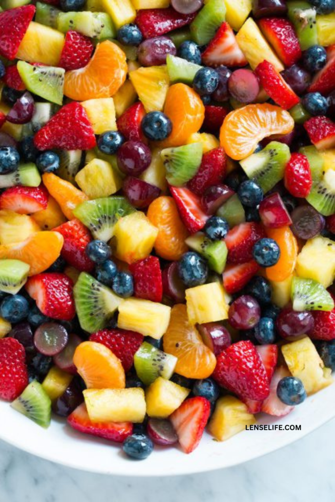 colorful classic fruit salad