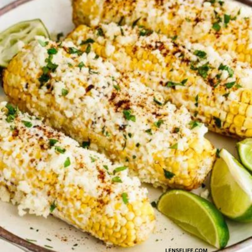 deliciously prepared Elote - Mexican Street Corn