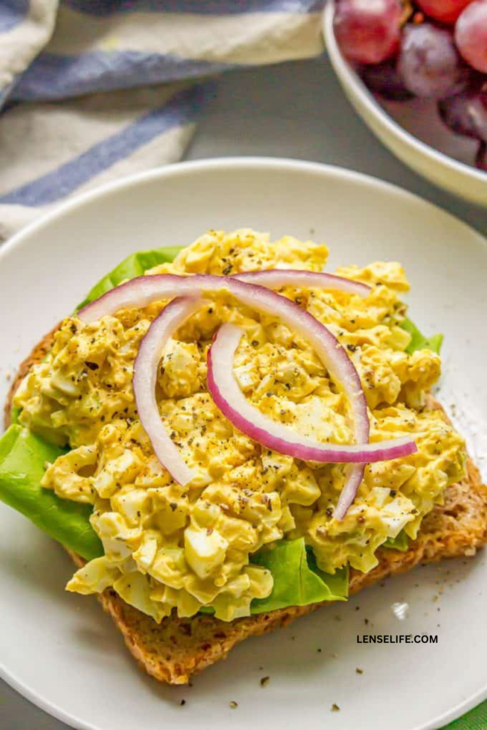 Beautifully prepared Curried Egg Salad Sandwiches