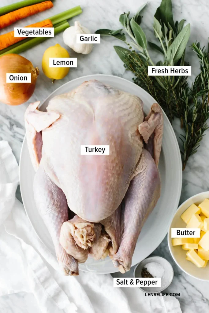 Thanksgiving Turkey ingredients