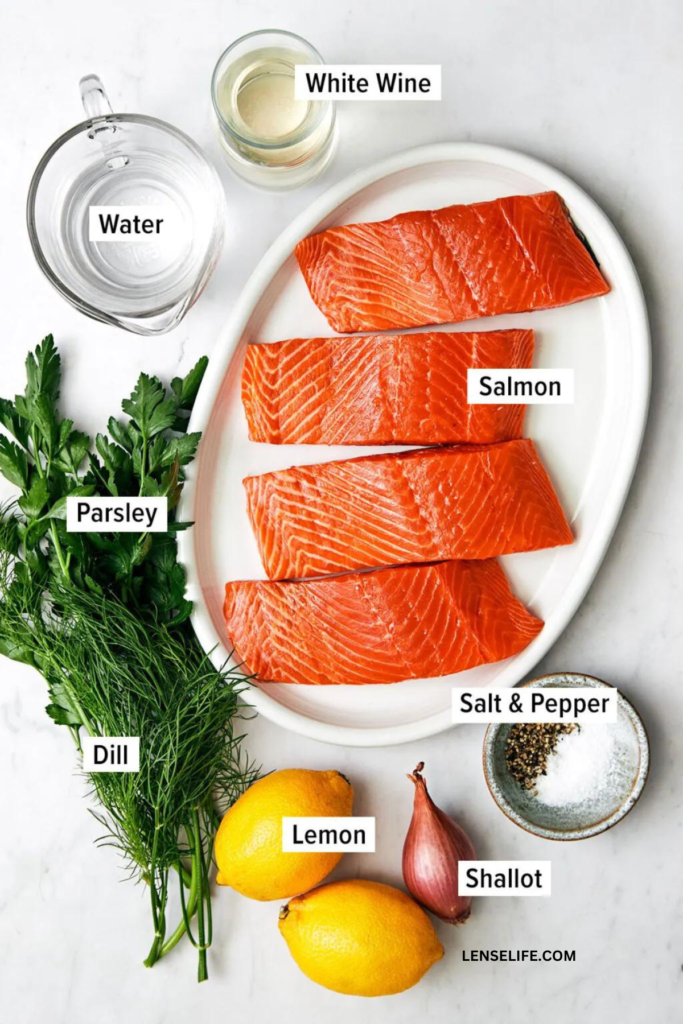 Poached Salmon ingredients 