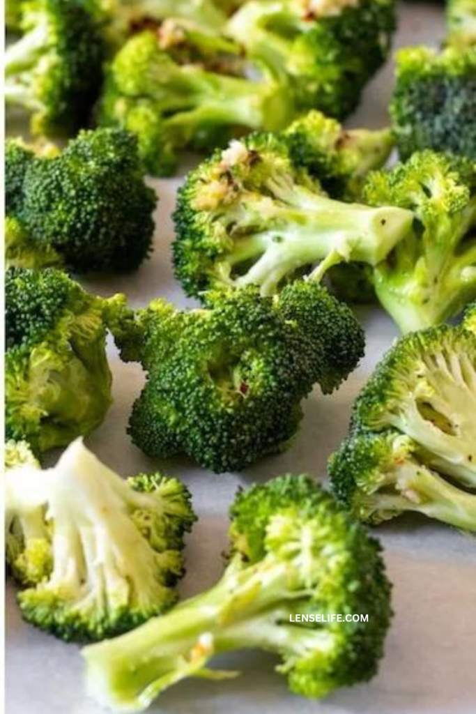 broccoli florets in a tray