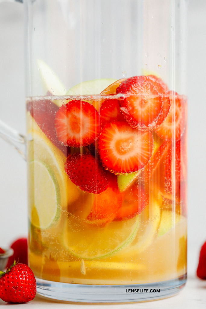 White Sangria in a pitcher