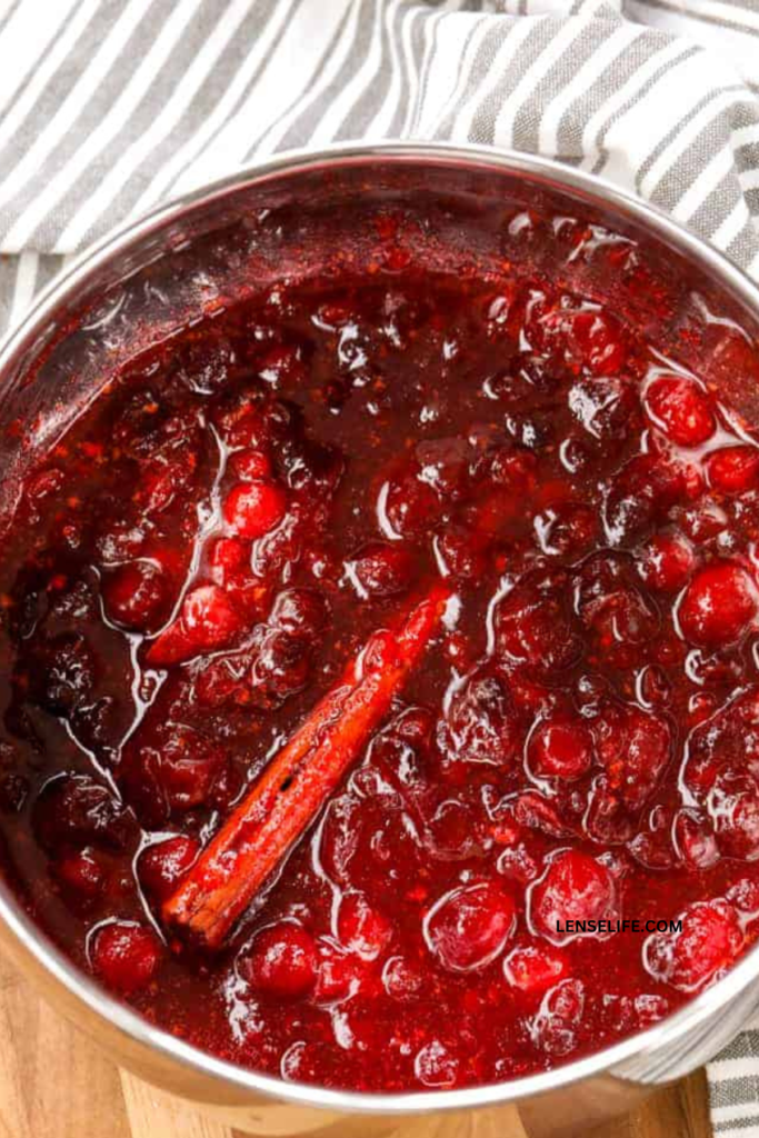 Cranberry Sauce in a pan