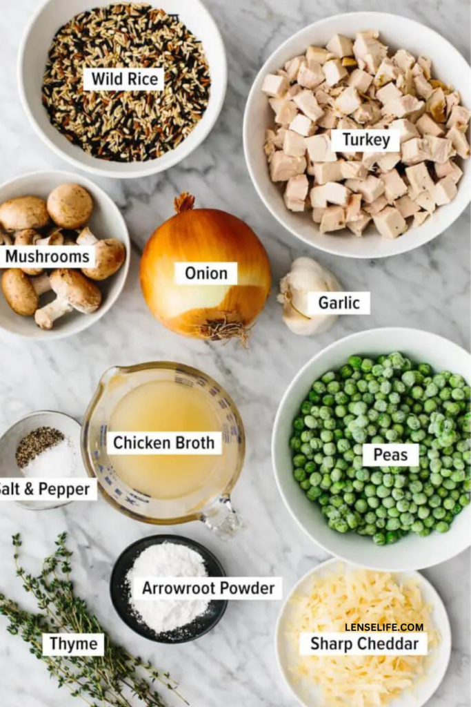 Turkey Casserole ingredients