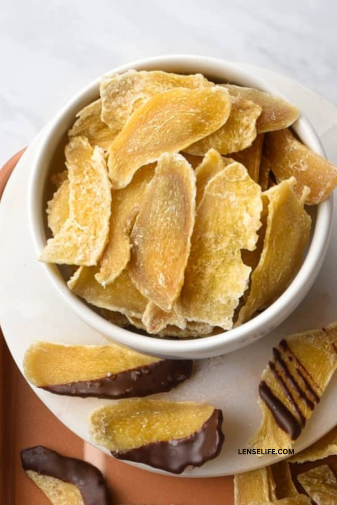 Candied Ginger in a bowl