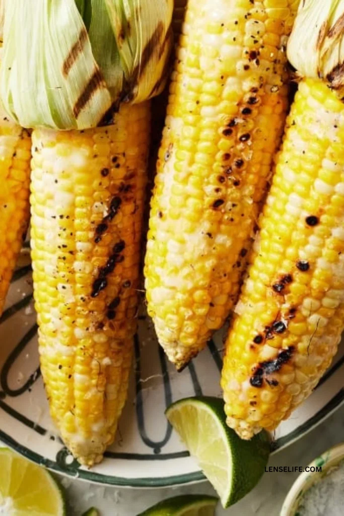 Grilled Corn in a plate