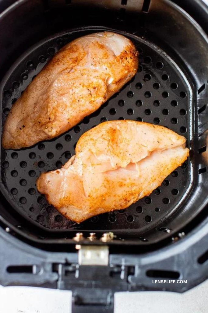 chicken breast in air fryer baskets