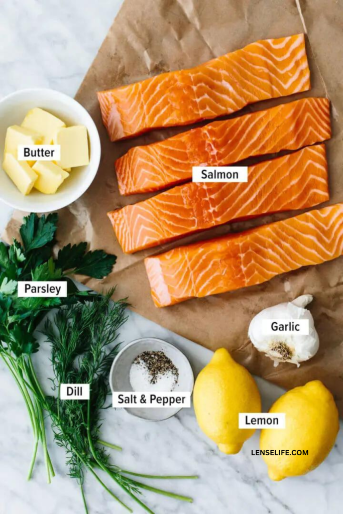 Baked Salmon ingredients 