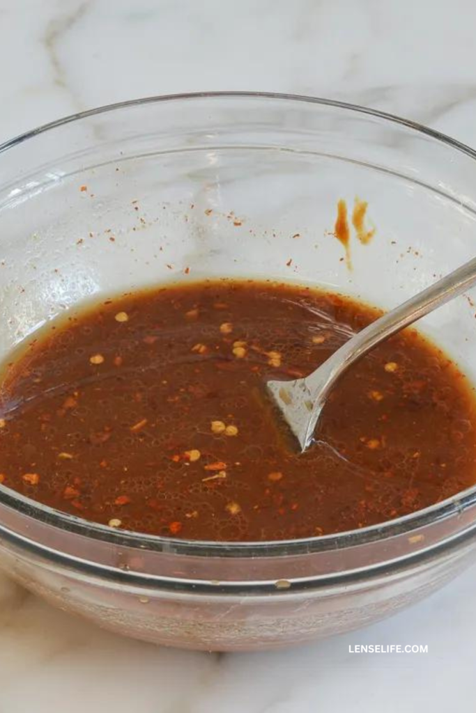 sauce in a bowl