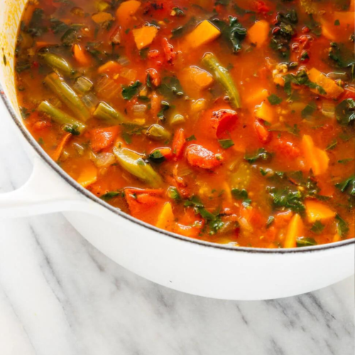 Vegetable Soup in a bowl