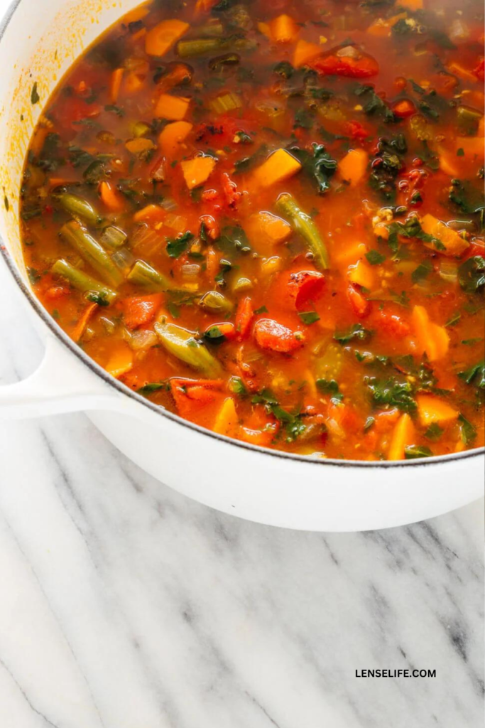 Vegetable Soup in a bowl